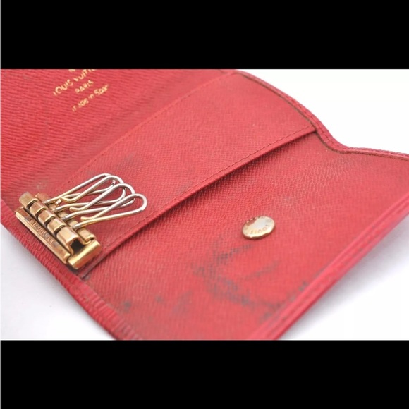 ♥️Louis Vuitton Red Epi Multicles 4 Key Case Holder | PRELOVED!!♥️ - Picture 13 of 16